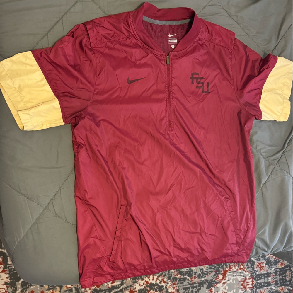 Nike FSU Field Windbreaker Quarter Zip